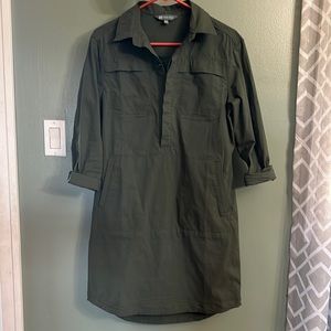 Title Nine brand women’s size med, utility dress, dark green